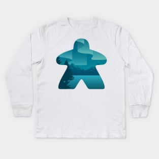 Board Game Meeple Kids Long Sleeve T-Shirt